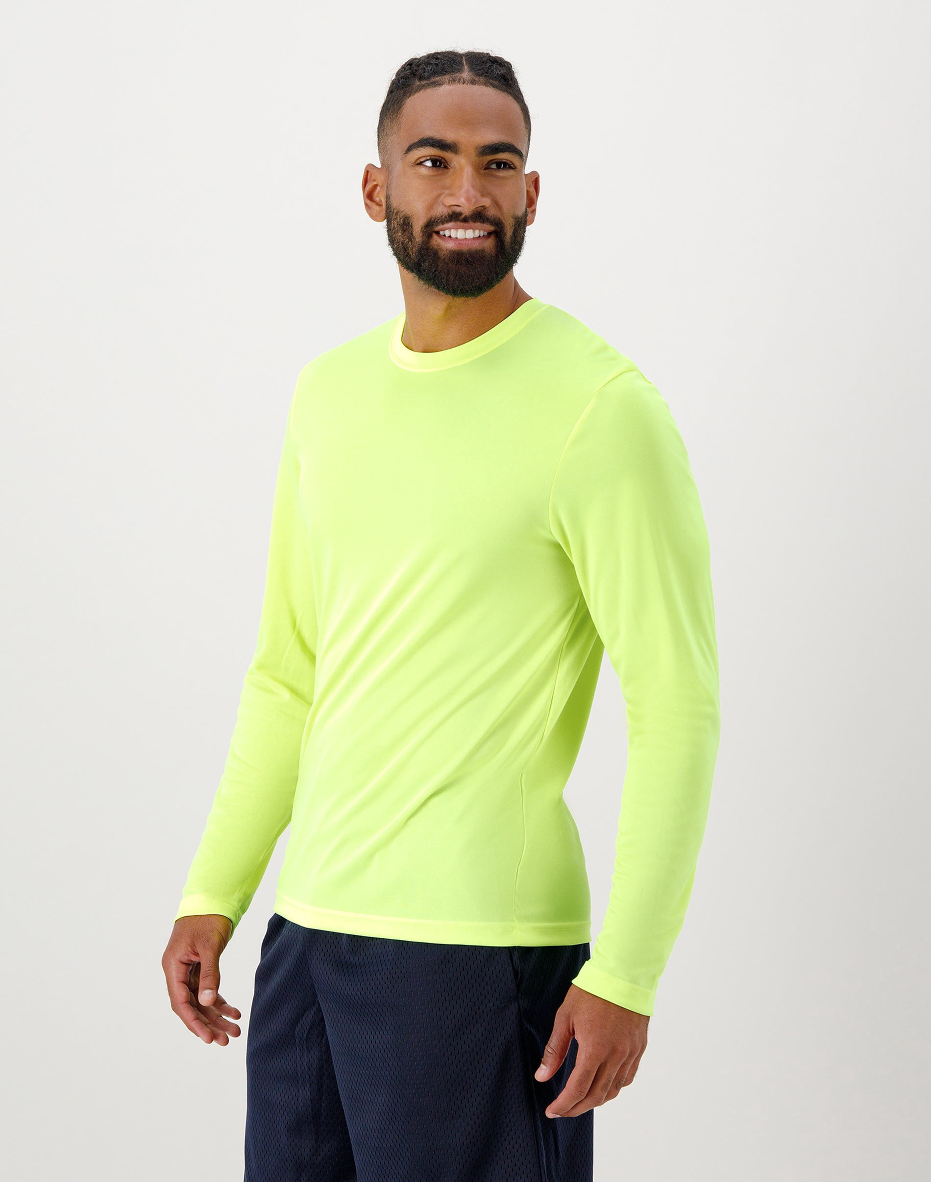 Hanes Cool DRI Performance Long Sleeve T-Shirt, Quick-Drying Training Tee, UPF 40+