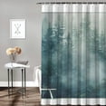 thumbnail image 2 of Orinice Forest Wall Mural Bathroom Decor Set | Colorful Luxurious Graphic Print Polyester Fabric Fashion Bathroom Decor Sets with Hooks | 100% Polyester Bathroom Shower Curtain Set with, 2 of 7