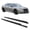 Matte Black, variant on Ikon Motorsports Side Skirts Extension Fits 2011-2023 Chrysler 300, SRT Style PP Matte Black Rocker Panel Splitter Side Underbody Spoiler 2PCS