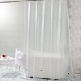 thumbnail image 1 of FLXXIE EVA Shower Curtain Liner, Water Repellent Shower Curtain for Bathroom Shower Stall, Clear White Circle, 72"x72", 1 of 8