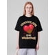 thumbnail image 1 of His & Hers "Chocolate is My Valentine" Matching Cotton Tees - Casual Black Crew Neck T-Shirts with HCamisetas para mujer, lindas camisetas con estampado gráfico, de manga corta, estilo casual, para ve, 1 of 7
