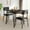 black, variant on Huisuilinss 3-Piece Dining Table Set,Small Kitchen Table For 2 With Storage Rack,Wood Square Table With Upholstered Chairs,Metal Frame For Small Space Kitchen Dining Room Apartment