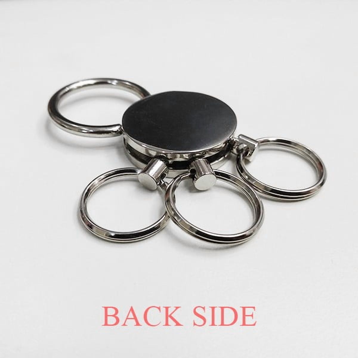Iowa America USA Map Outline Stainless Steel Metal Key Holder Chain Ring Keychain