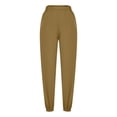 thumbnail image 5 of Penkiiy Womens Sweatpants Wide Leg Loose Pants High Waisted Drawstring Casual Baggy Lounge Yoga Pants with Pockets XL Khaki, 5 of 8