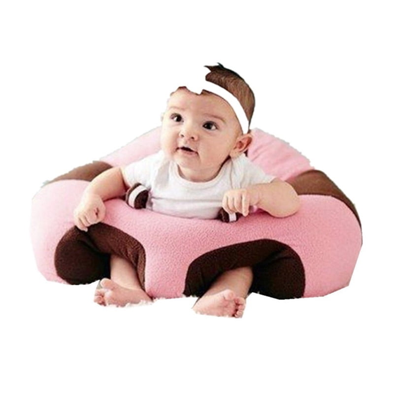 Comfortable Baby Support Seat Infant Learn Sit Soft Chair Sofa Pink Elephant 