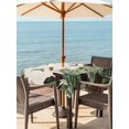 thumbnail image 3 of Outdoor Tablecloth with Umbrella Hole for Patio/Picnic/Party/Camping, Summer Hummingbirds Waterproof Table Cloth Square Cover Washable, Tropical Palm Leaves Farmhouse Rustic (60"x 60"), 3 of 9