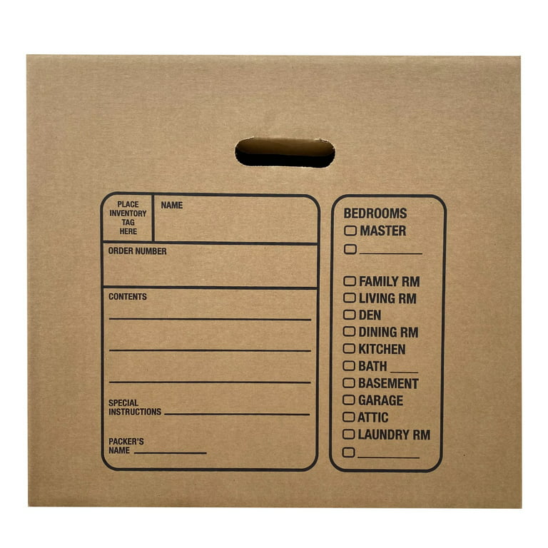  Uboxes 10 cajas de mudanza medianas premium 18x18x16 caja de  cartón : Productos de Oficina