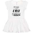thumbnail image 3 of Inktastic My Dad is an EMT and a Hero Girls Baby Dress, 3 of 5