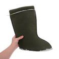 thumbnail image 3 of TABLZONE 1 Pair Green Insulated Winter Boot Liners Detachable Rain Boot Socks Comfortable for Cold Weather Walking, 3 of 7