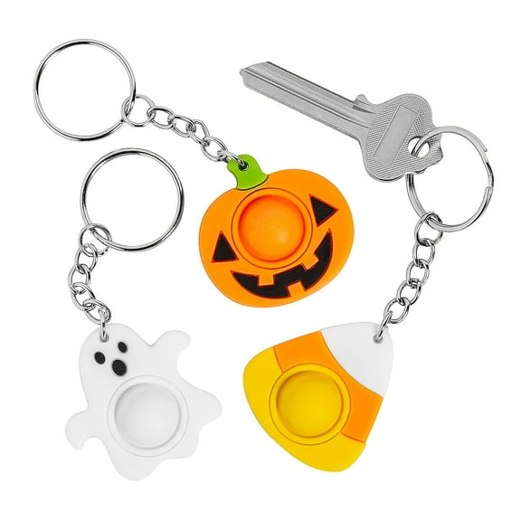 Fun Express 1 1/2" Bulk 48 Piece Lotsa Pops Popping Toy Mini Halloween Keychain Assortment