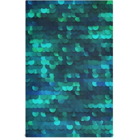 

Bestwell 1pcs Mermaid Kitchen Dish Towel Super Absorbent Soft Drying Cloth Tea Bar Towels 28 x 18