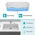 thumbnail image 5 of Stainless Steel Kitchen Sink Quartz Kitchen Sink - 33" x 22" x 9.65" White granite composite Workstation Drop-in kitchen sink,Undermount Kitchen Sink, 5 of 8