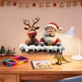 thumbnail image 2 of YIKA Interesting And Funny Santa Claus Reindeer Stickers Window And Wall Decorations Holiday Decorations Shading Waterproof Wall Stickers Multicolor, 2 of 5