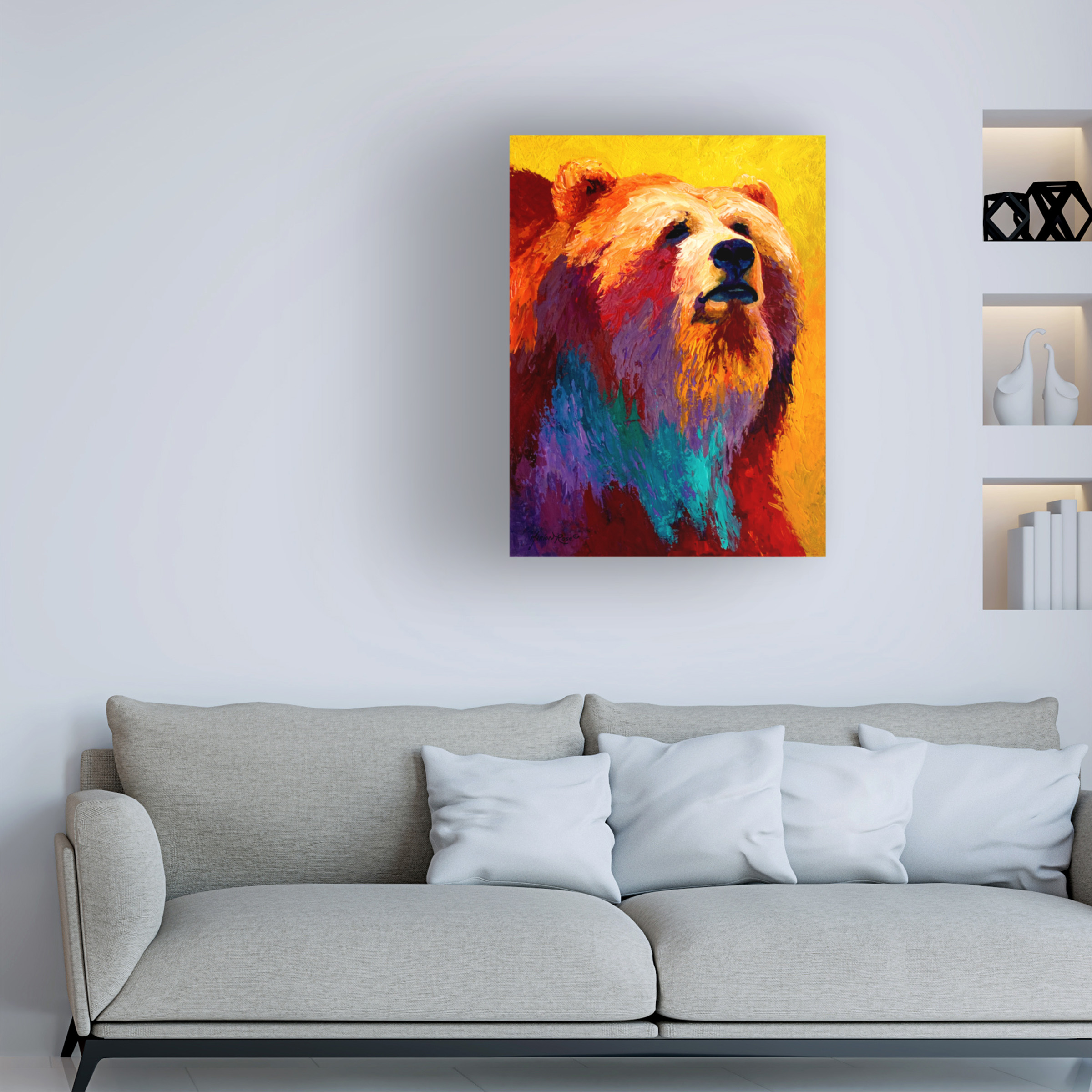 Marion Rose 'Ab Grizz III' Canvas Art