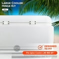 thumbnail image 3 of GUYUTING Replacement Hinges Latches for Igloo Coolers 25 165 Quart White Compatible Parts with Screws 24012, 3 of 10