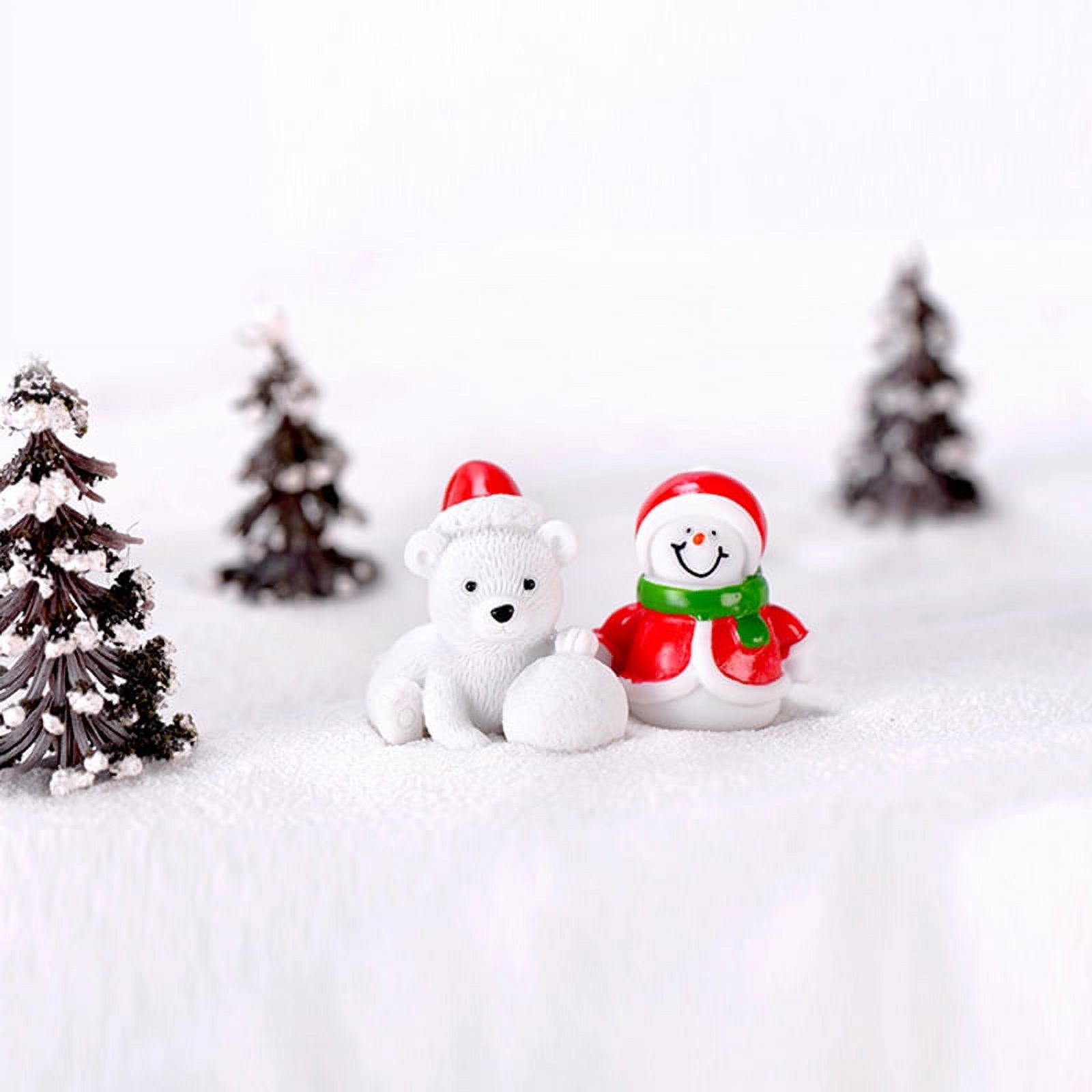 Resin Christmas Trees Figures Miniature Fairy DIY Landscape Figurine Dolls House Garden Decorations;Resin Christmas Trees Figures Miniature DIY Landscape Figurine Dolls Decor - image 5 of 9