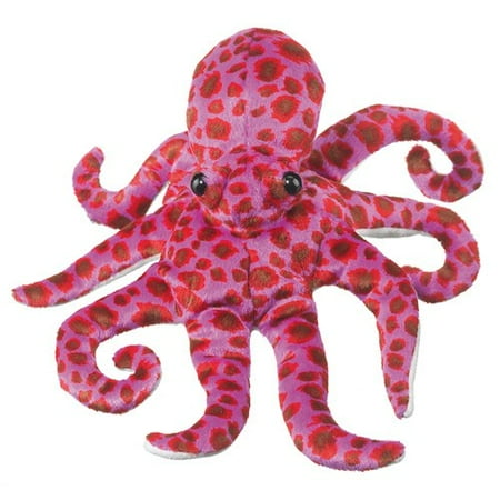 pink and black octopus plush