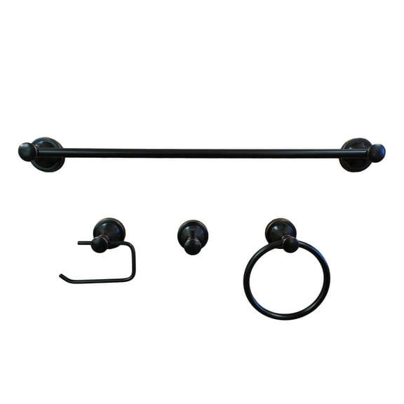 Dyconn Faucet BLN4SET24-ORB London Series Bathroom Set, Oil Rubbed Bronze, 4 Piece