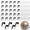 Black on Clear, variant on Zooblu 200 Pcs 8 Sheets Football Helmet Stickers Hatchet Decals 1-1/8 Inch Self Adhesive Hockey Stickers for Baseball Softball(Black on Clear)