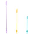 thumbnail image 2 of Elroy 3 Pieces Silicone Spatulas Set 2 Heads Long Jam Bottle Scrapers Jar Scoops Spoons Kitchen Baking Utensils, Random Color, 2 of 10