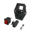 thumbnail image 5 of pitrice AC Power Socket 3-pin 3D Printer Machinery Rocker Switch On/off Power Outlet Flame Retardant, 5 of 5