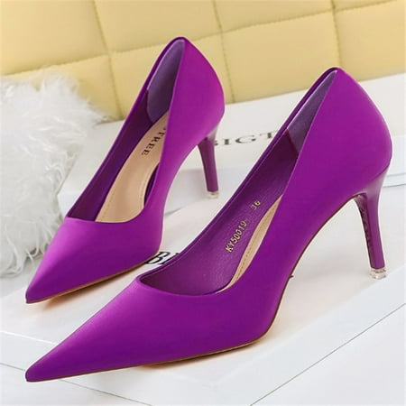 

2022 Woman Fetish 7.5cm 10.5cm High Heels Lady Wedding Bridal Pumps Scarpins Yellow Low Heels Plus Size Colorful Quality Shoes