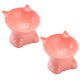 thumbnail image 1 of Red wine Juego de cuencos elevados para comida y agua para gatos, 2 uds., para proteger la columna vertebral de las mascotas, 1 of 5