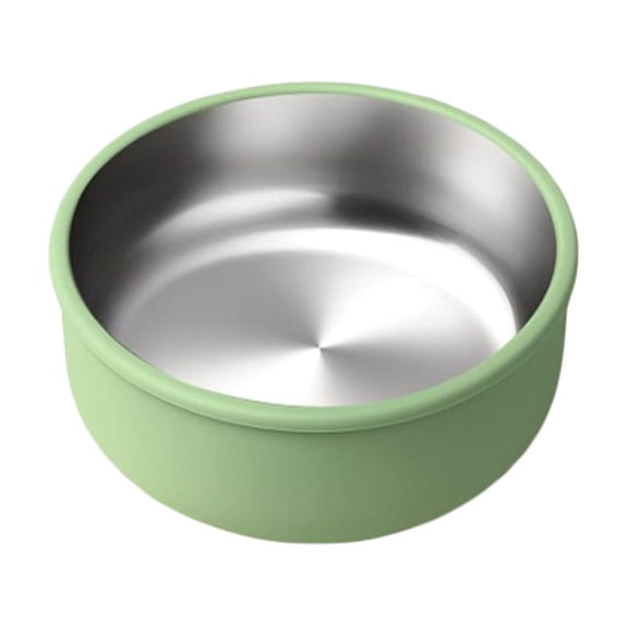 2 In 1 Stainless Steel Thermal Bowl With Suction Base Detachable Silicone Sleeve For Baby Food Porridge Meal Prep Storage