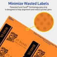 thumbnail image 5 of Avery Printable Rectangle Labels, Bright Orange, 2" x 3.75", 640ct, 5 of 11