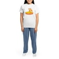 thumbnail image 4 of CafePress - Vintage Wisconsin Cheese Pajamas - Women's Short Sleeve Print T-Shirt and Pants Light Cotton Pajama Set, 4 of 7