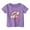 Purple, variant on HUITKMM Girls Shirts Toddler Baby Boys Girls Top Short Sleeve Casual Rugby Football Printed