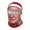 Khaki, variant on HEWUQI Unisex Santa Neck Gaiter Hat with Jolly Christmas Light Face Print at Winter Party Red One Size