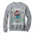 thumbnail image 1 of Tstars Mens Merry Christmask 2020 Quarantine Santa Claus Face Mask Ugly Christmas Sweatshirt, 1 of 5