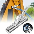 thumbnail image 2 of Grease Gun Coupler, Grease Guns Nozzle Self-Locking Nozzle Locking Clamp Type High-Pressure Nozzle Pneumatic Manual Grease Machine Nozzle Accessories, 2 of 9