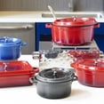 thumbnail image 4 of Heiss® Energy-Efficient Cast Aluminum Dutch Oven, 3.5 Quart, Oval, Yellow, 4 of 7