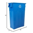 thumbnail image 7 of United Solutions 2 Pack 23 Gal Kitchen Trash Can Garbage Bin Highboy, Blue, 7 of 7