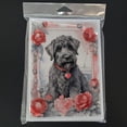 thumbnail image 3 of Kerry Blue Terrier Valentine Roses Greeting Cards Pack of 8 7 in x 5 in, 3 of 3