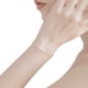 thumbnail image 4 of Pulsera para las mujeres deslizante de oro chapado en joyas de circonio clásico tenis elegante pulsera brillante pulseras, 4 of 6