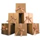 thumbnail image 1 of Cajas de regalo GP SUP 15x15x15 cm doradas con cinta, 6 unidades, 1 of 9