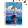 thumbnail image 3 of Sailboat Seascape Canvas Print, Perfect for Living Room, Bedroom, Dining Room, Office, Hotel, Bathroom, 3 of 8
