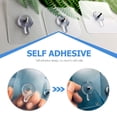 thumbnail image 4 of QUMIIRITY 50Pcs Self-Adhesive Picture Hooks Acrylic White Square Wall Stickers for Patch Users, 4 of 7
