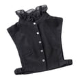 thumbnail image 2 of Womens Detachable Fake Collar Half Shirt Blouse False Faux Collar Tie Black, 2 of 8