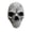 White - Non-luminous, variant on Realistic Skull Mask with Movable Jaw LED Light Up Skeleton Mask for Adults Teens Halloween Cosplay
