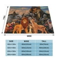 thumbnail image 4 of The Lion King Fleece Blanket Super Soft Cozy Throw Blanket Fuzzy Comfy Flannel Blanket Warm Plush Blankets And Throws For Couch, Sofa, Bed 80"X60", 4 of 7