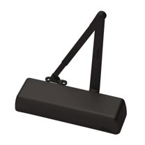 Yale 2701690 Commercial Tri Mount Non Hold Open Door Closer, Dark Bronze