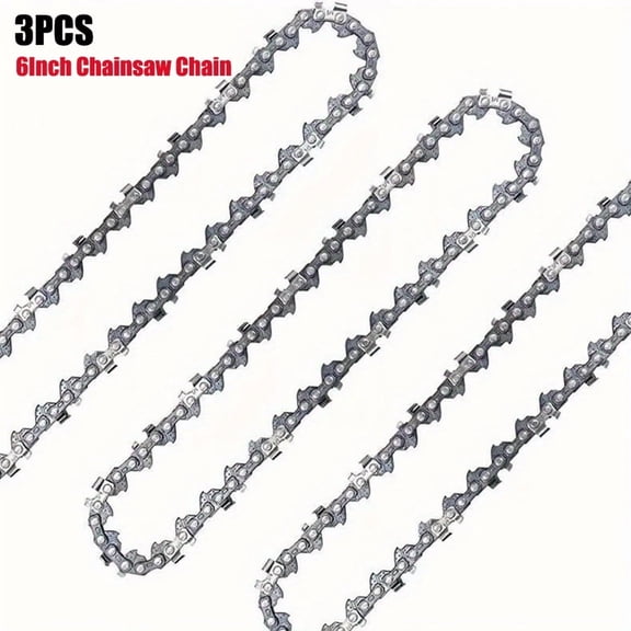 2pcs 8-Inch Mini Chainsaw Chain 6 Inch Replacement Chains for Cordless Electric Portable Mini Chainsaw Guide Saw Chain for Wood Branch Cutting Mini Chainsaws 37 Drive Links