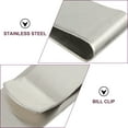 thumbnail image 3 of Frcolor 5Pcs Stainless Money Clips Professional Money Holders Multi-function Cash Clips Convenient Cash Clips, 3 of 7