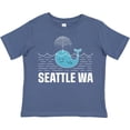 thumbnail image 3 of Inktastic Seattle Washington Cute Whale Travel Boys or Girls Toddler T-Shirt, 3 of 5