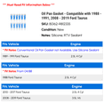thumbnail image 2 of Oil Pan Gasket - Compatible with 1988 - 1991, 2008 - 2019 Ford Taurus 1989 1990 2009 2010 2011 2012 2013 2014 2015 2016 2017 2018, 2 of 2