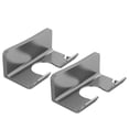 thumbnail image 3 of Hair Dryer Holder Hardware Hassle-free Long-lasting Mounting Organizer Plastic Rack Saving Space Accessories Hot Grey (base)-2pcs, 3 of 9